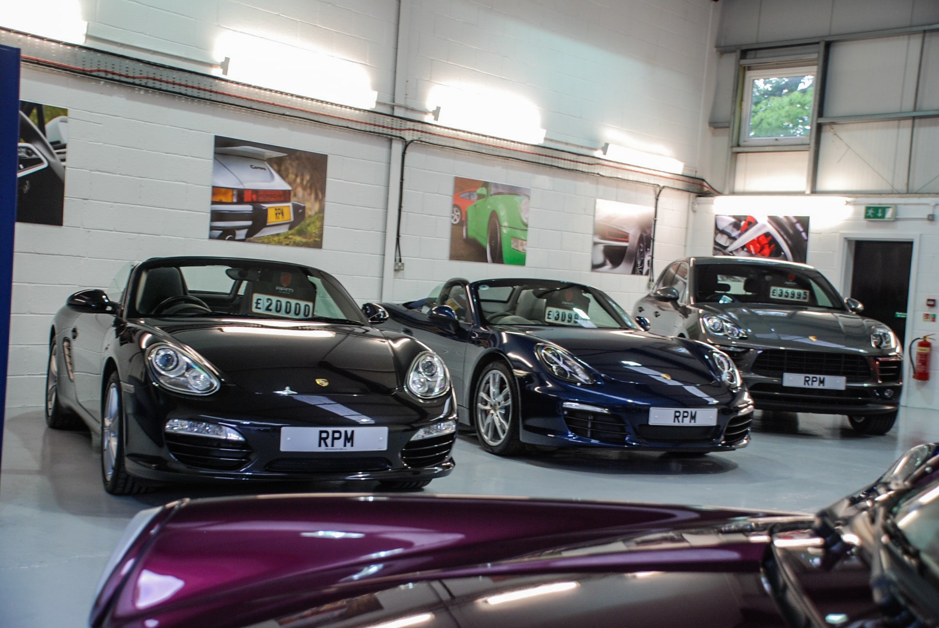 RPM Specialist Cars Porsche Showroom